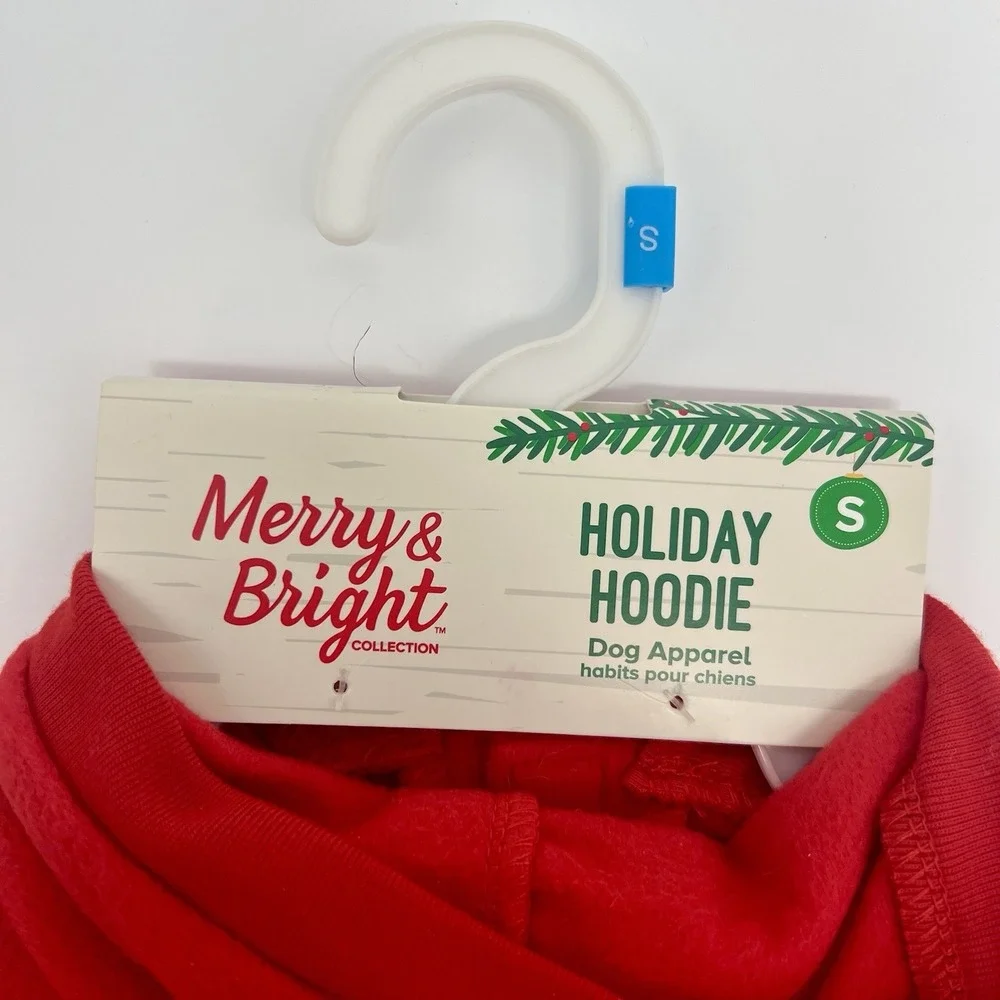Dog Hoodies - Set Of‎ TWO - Red and Green - 100% Polyester - Size Small
